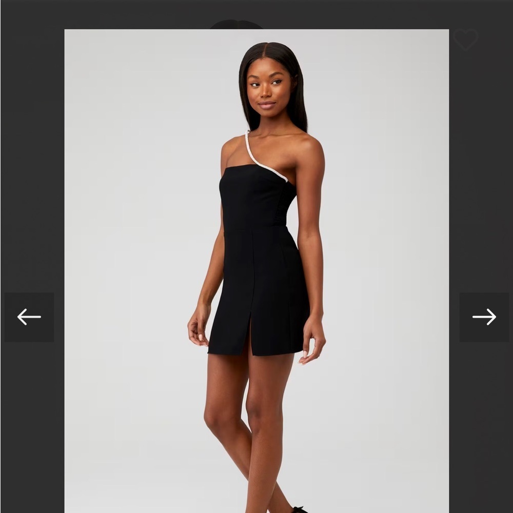 Amanda Uprichard Black One Shoulder Mini Dress Cocktail Party Dress
Revolve - Picture 2 of 4